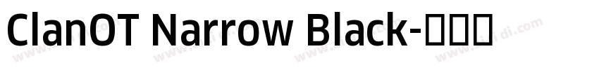 ClanOT Narrow Black字体转换